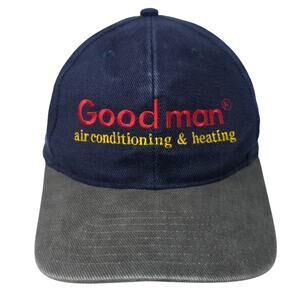 Good Man Air Conditioning & Heating Strapback Baseball Cap Blue OS Wear Guard